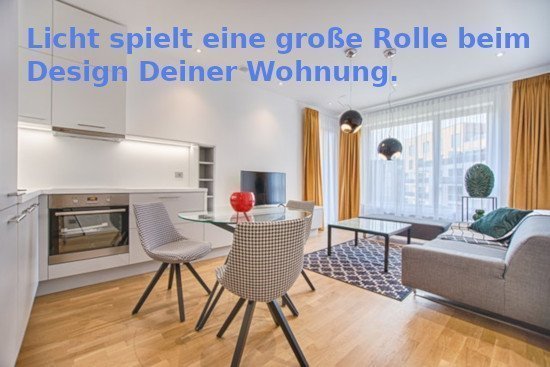 Die richtige Beleuchtung ist wichtig für eine Wohnung.