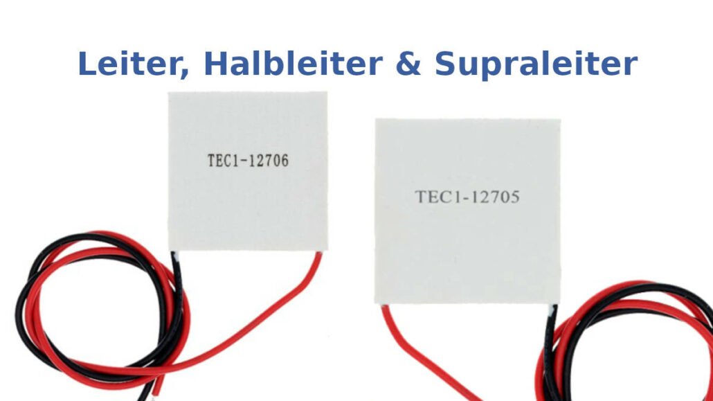 Leiter, Halbleiter und Supraleiter leiten elektrischen Strom.