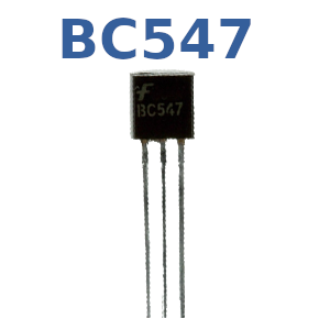 BC547 in TO-92 Bauform.