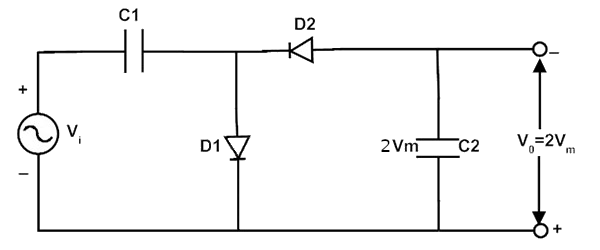 Schaltung eines Spannungs-Multiplikators.