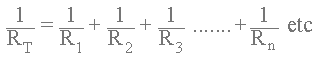 Parallelwiderstands-Gleichung für die Berechnung paralleler Widerstände.