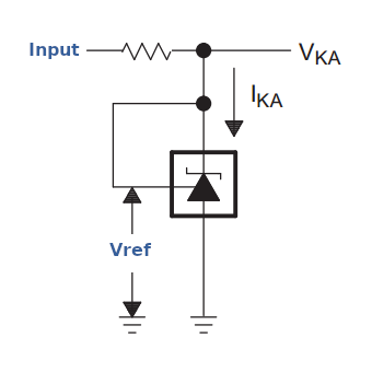 Eine schematische Darstellung der internen Schaltung eines TL341.