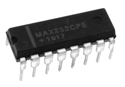 Der MAX232 ist ein IC zur Kommunikation zwischen Mikrocontrollern und Computern.