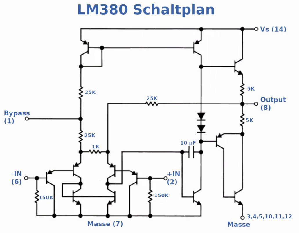 LM380 Funktionsdiagramm